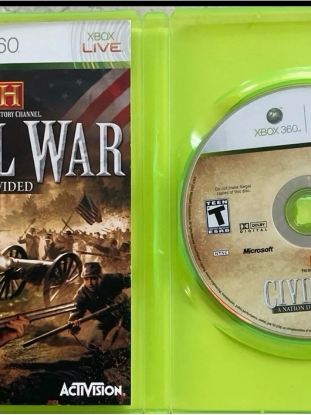 The History Channel: Civil War - A Nation Divided  Xbox 360